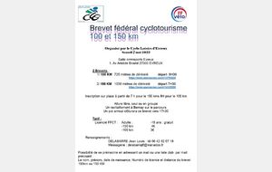 BREVET 100 - 150 km FEDERAL